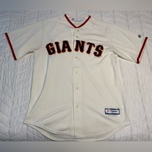 San Francisco Giants jersey Majestjc size Medium M Coolbase cream color